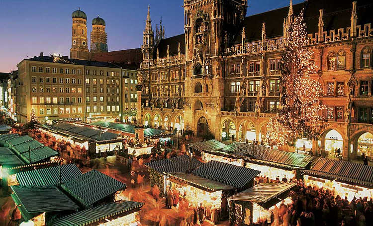 München Kerstmarkt Marienplatz