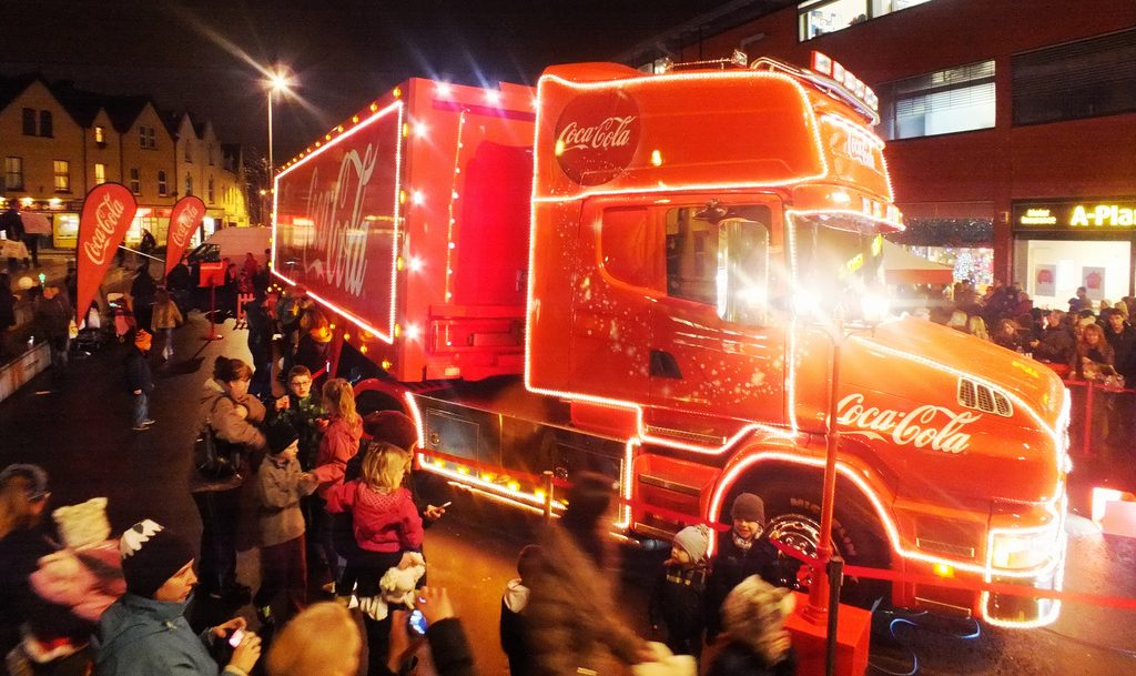 coca-cola truck kerst